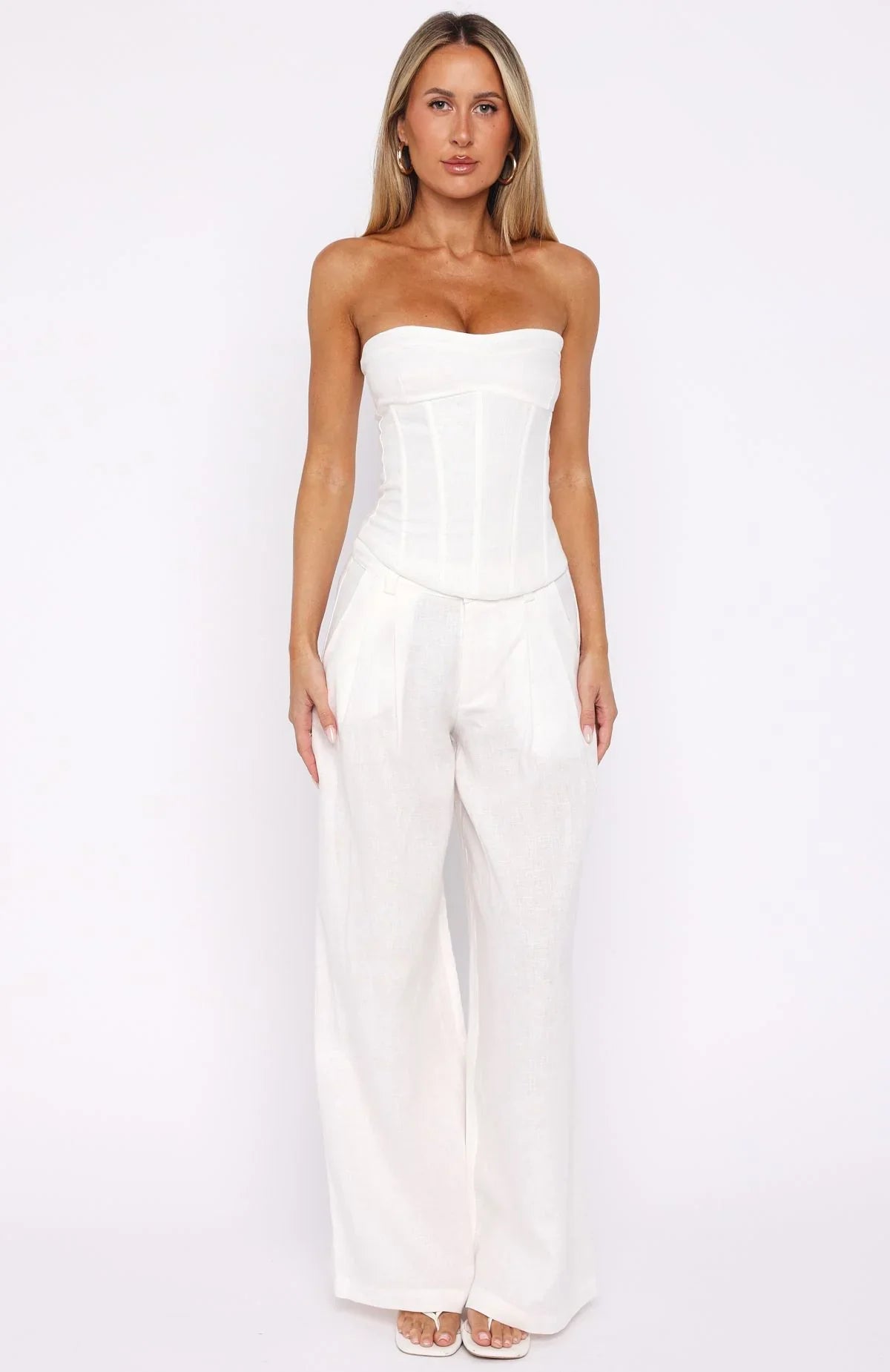 Unfinished Feelings Pants White